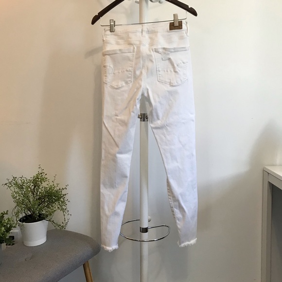 American Eagle white distressed jeans strech - Picture 13 of 14